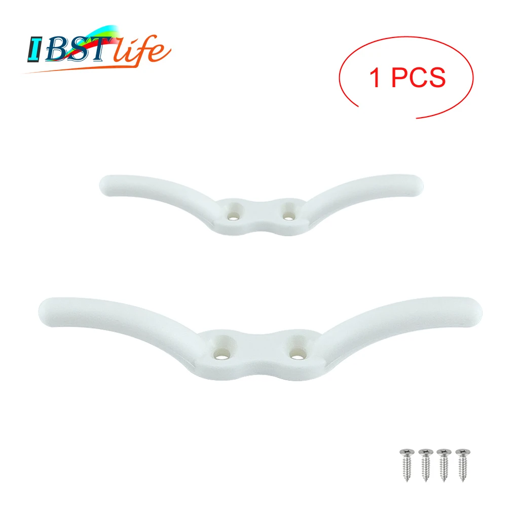 

Nylon Flagpole Cleat Hook Flag Rope Cleat Sailboat Sailing Mast Halyard Boat Marine Yacht Kayak Securing Tie Down Tarps Awnings