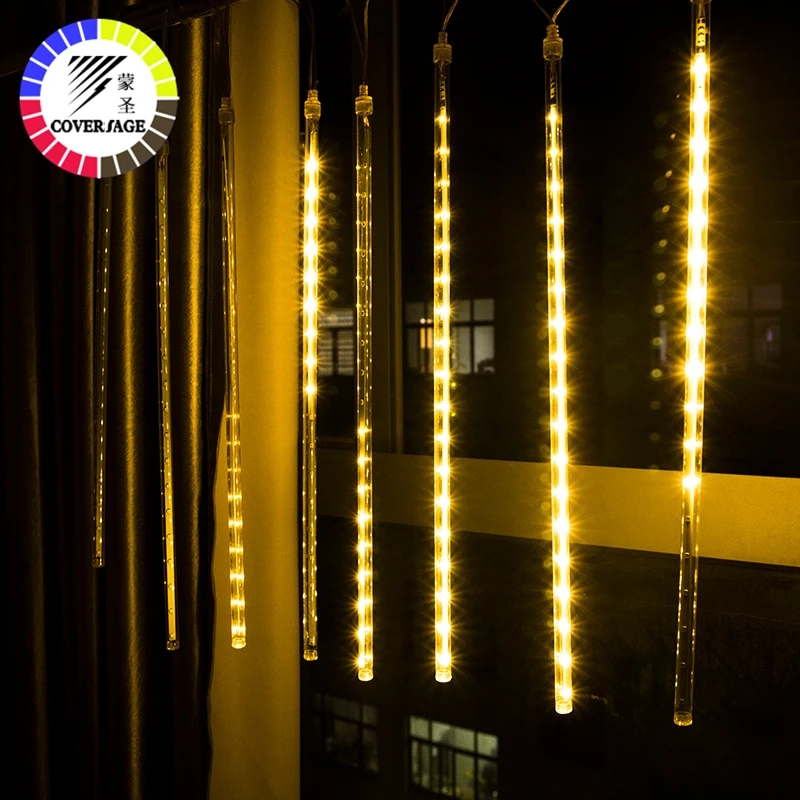 Coversage дождевые трубки Сказочный Рождественский светильник Led гирлянда
