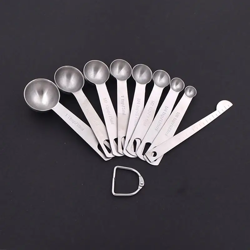 9 шт./компл. мини мерная ложка из нержавеющей стали измерительные ложки для кофе