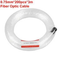 0 75mm200pcs3m end glow pmma plastic optic fiber cable for star sky ceiling