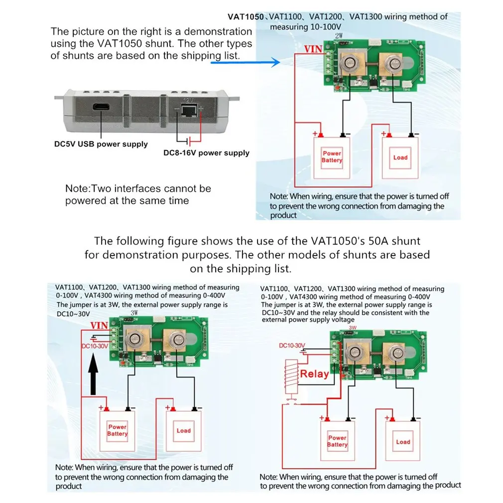 VAT1100 100V 100A ЖК-дисплей цифровой Беспроводной DC Напряжение ток метром автомобильный Батарея монитор кулонометр кулона счетчик ваттметр