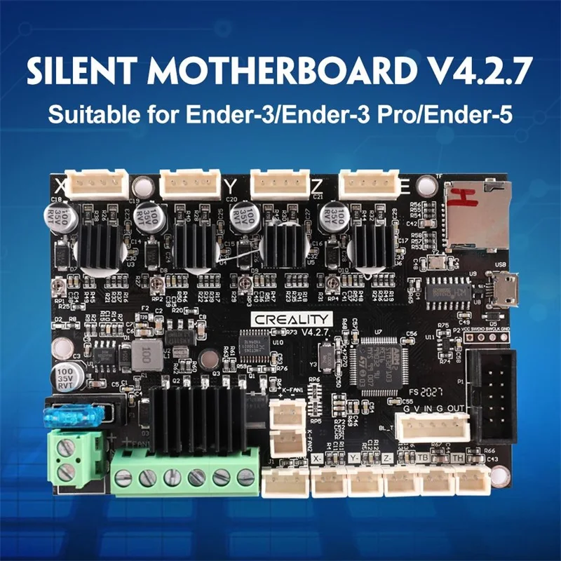 Улучшенная Бесшумная материнская плата 4.2.7 для Ender 3 v2/ 3/ Pro/Ender 5 аксессуары платы