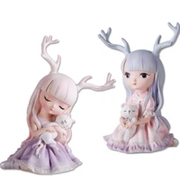 creative dream of the antler girl home accessories living room tv cabinet wine cabinets simple ornaments fairy tale crafts