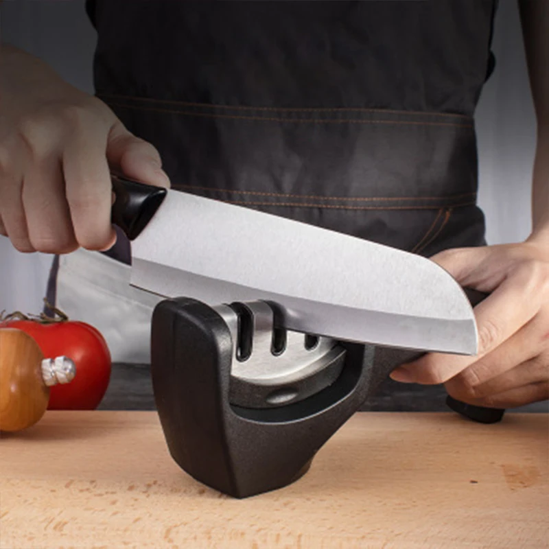 

Professional Knife Sharpener 3 Stages Stone Grinder Knives Sharpener Multifunctional Kitchen Tools Ceramic Sharpener Tool