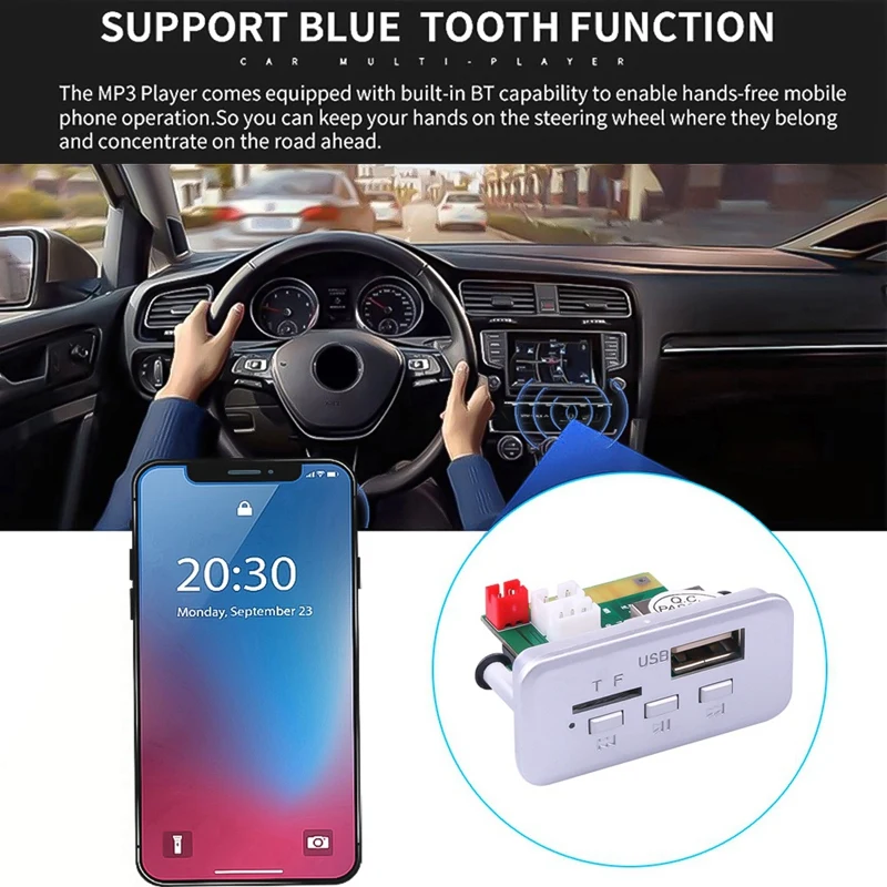 Bluetooth 5 0 усилитель V5.0 музыкальный плеер DIY беспроводной мини MP3 модуль 12 в
