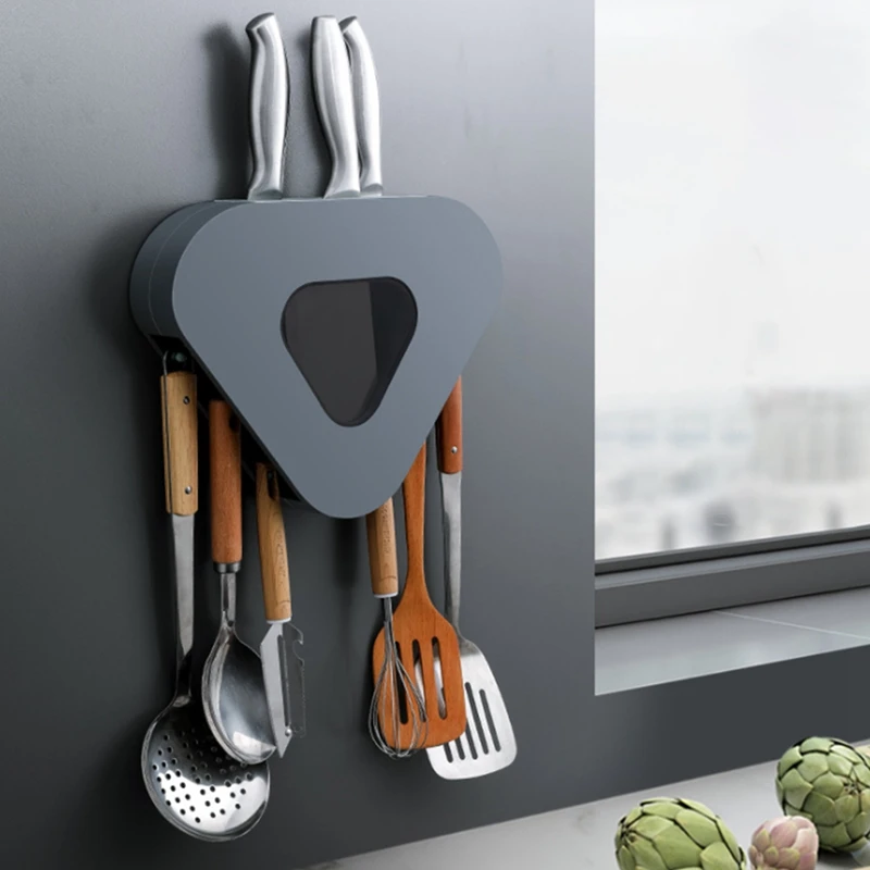 

Knife Holder Knives Stand Kitchenware Storage Rack Wall Mounted Seamless Stands for Knives Multi Purpose Rack Tool