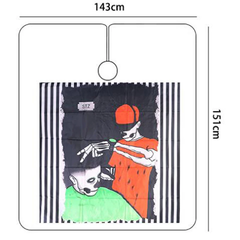 

Waterproof Cloth Barber Apron Cutting Hair Haircut Pattern Salon Barber Cape Hairdressing Hairdresser Apron Wrap Gown Tools