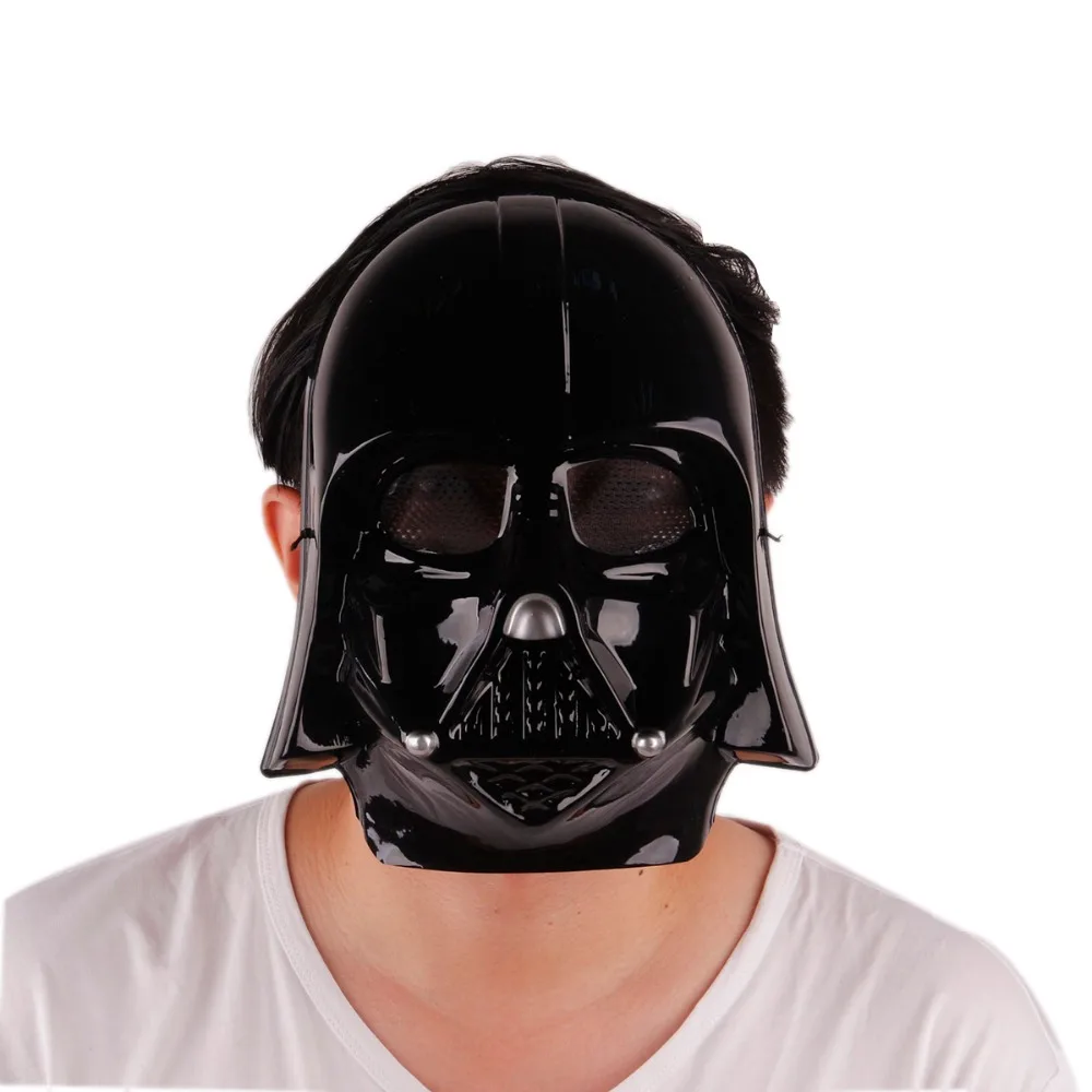 1 шт./партия маска из ПВХ Звездные войны led освещение вечерние косплей черная для