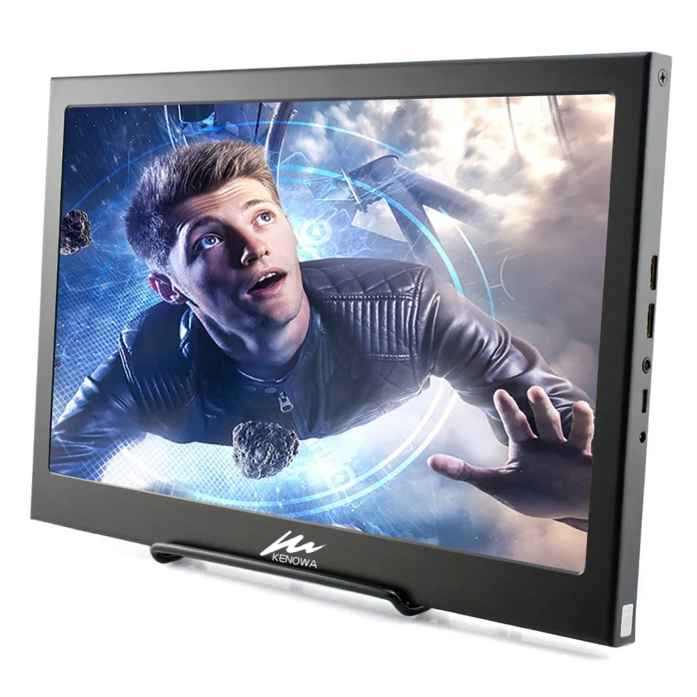 15,6 дюймовый ips игровой монитор 1920x1080 HD Тонкий портативный монитор с HDMI, аудиовыход, питание от USB, встроенный динамик для PS4/3