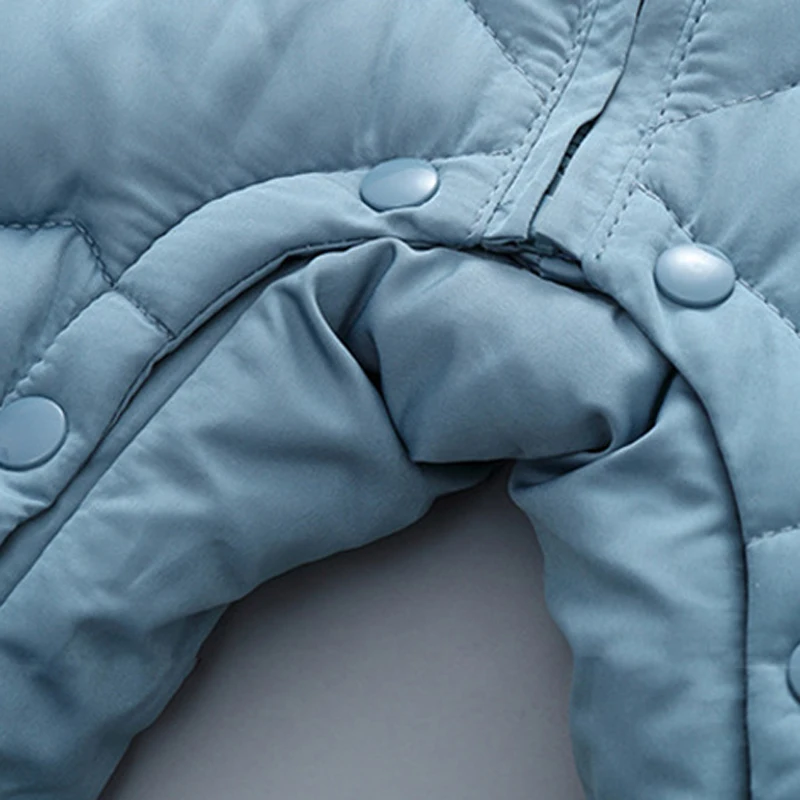 Зимний комбинезон IYEAL для новорожденных бархатный зимняя одежда пальто с