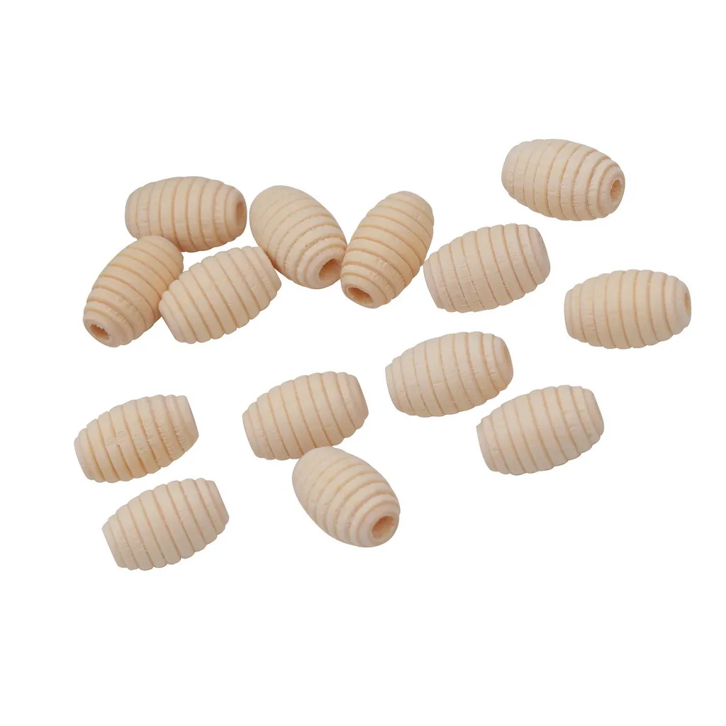 

50pcs Stylish Beehive Wood Loose Beads Honeycomb Shape DIY Beading Findings