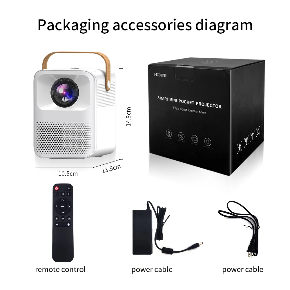 CRENOVA Мини проектор ET30S 1080P Full HD Android Wifi 3D портативный домашний кинотеатр поддержка