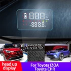 Головное устройство автомобиля OBD подходит для Toyota CHR и IZOA, высококачественный Автомобильный дисплей HUD, цифровой спидометр, интерьер автомобиля