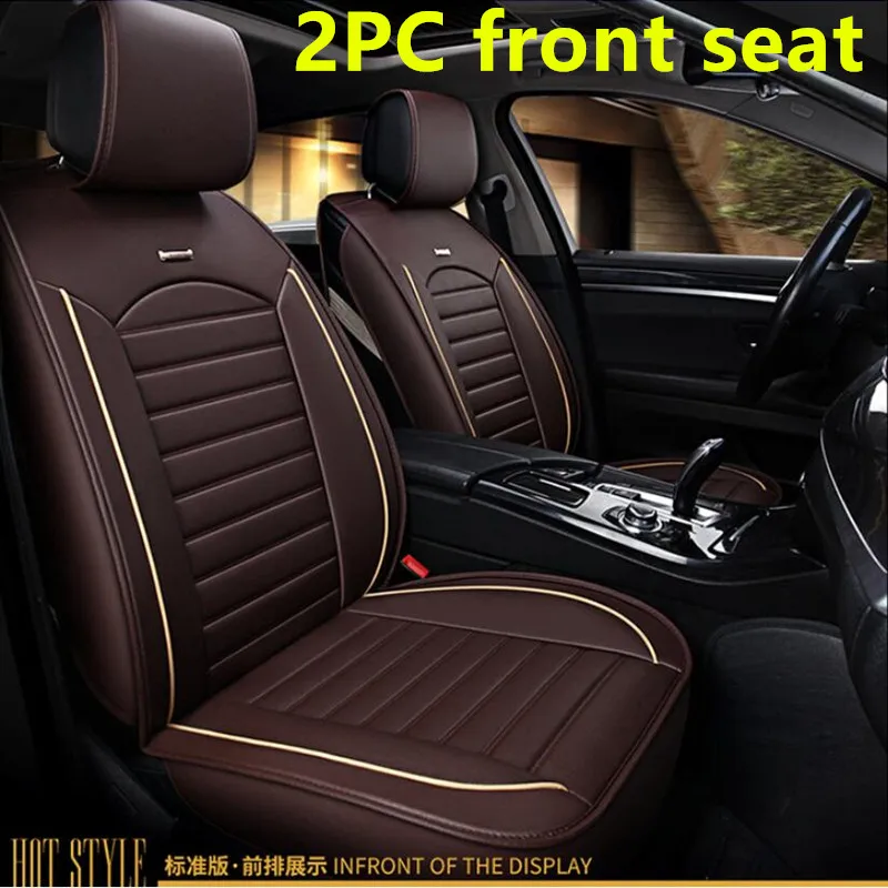 2PC Standard Edition Высококачественные автомобильные чехлы из искусственной кожи для Ford fusion mondeo Focus 2 3 kuga Fiesta Edge Explorer fiesta - Название цвета: 2PC Standard Edition