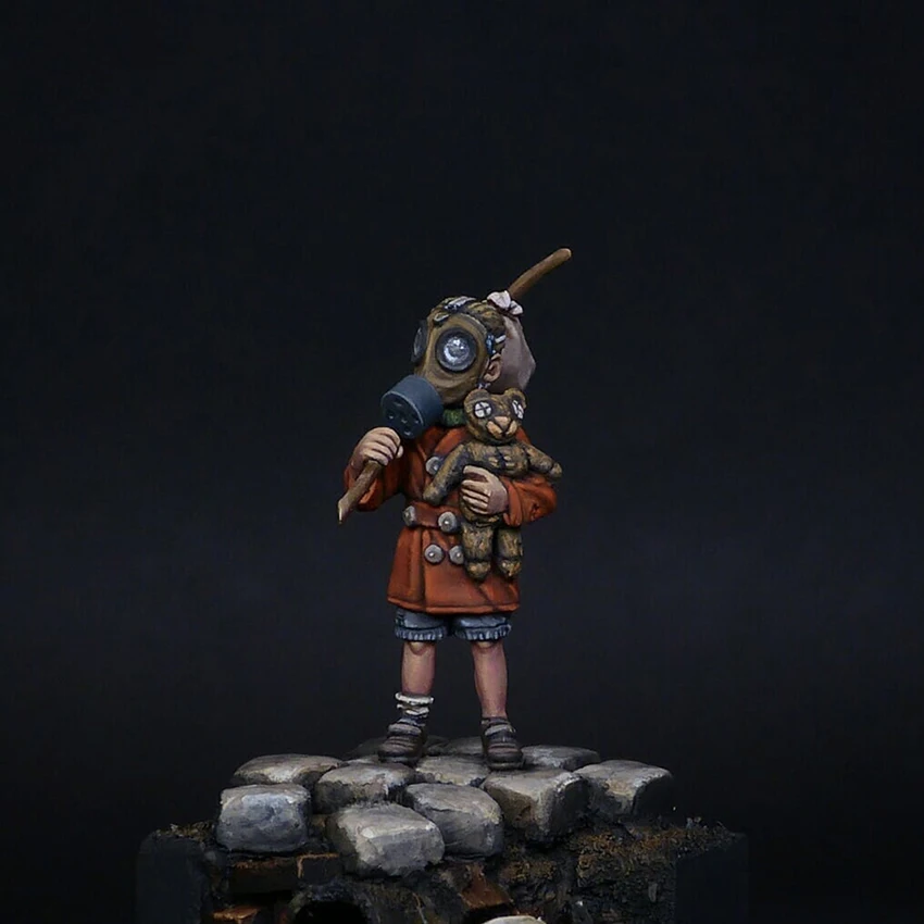 

Самособранный Новый несобранный 1/35 современный солдат с подставкой для маски (без основания), набор искусственных фигур из смолы