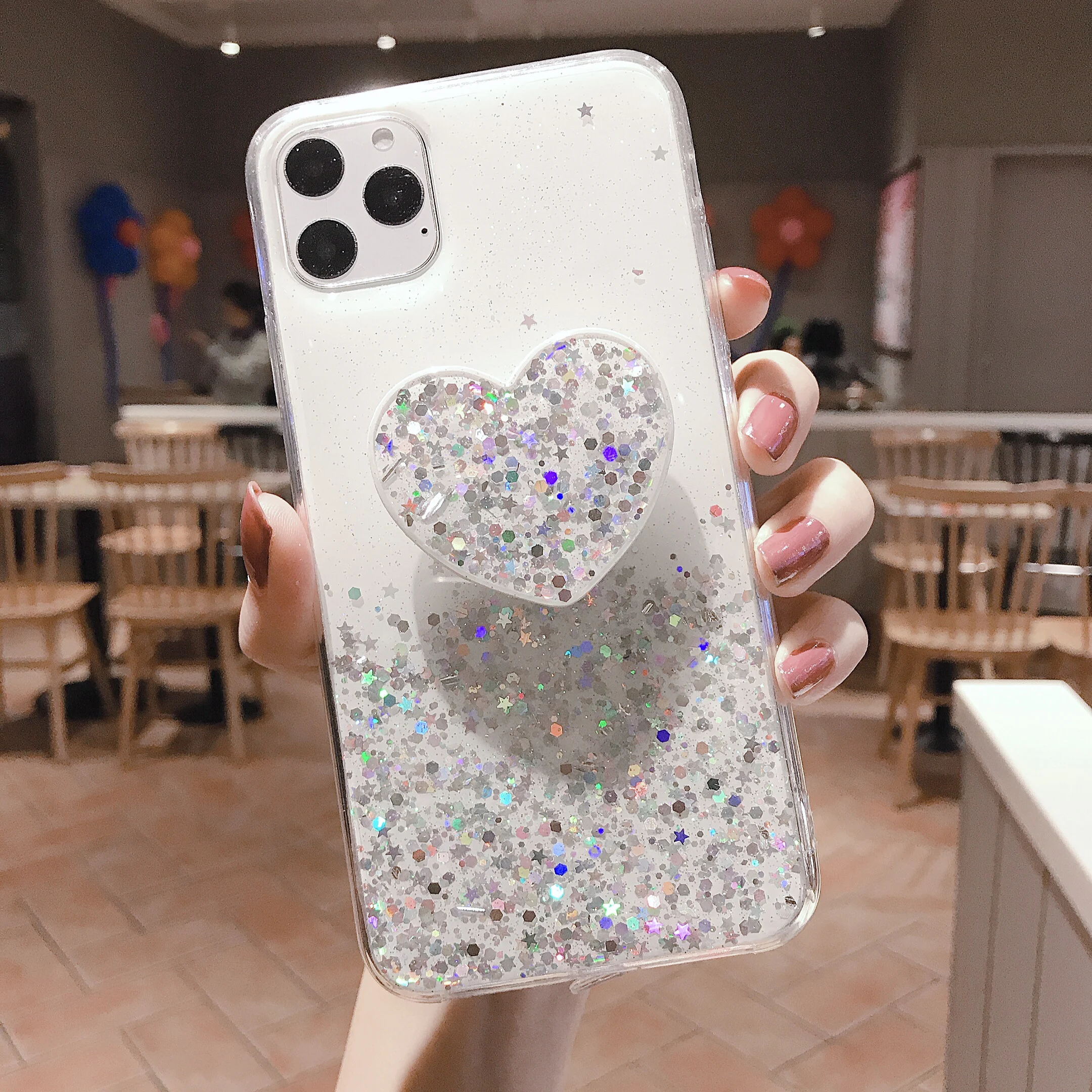 Чехол с блестящими звездами для iPhone 11 11Pro Max X XR XSMAX 7 8 6 6splus мягкая задняя крышка из