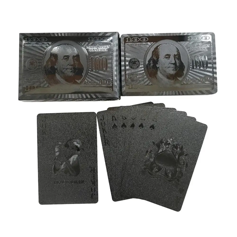 

54Pcs/Set Waterproof US Dollar Pattern Poker Table Game Playing Card Collection US Dollar Pattern Poker