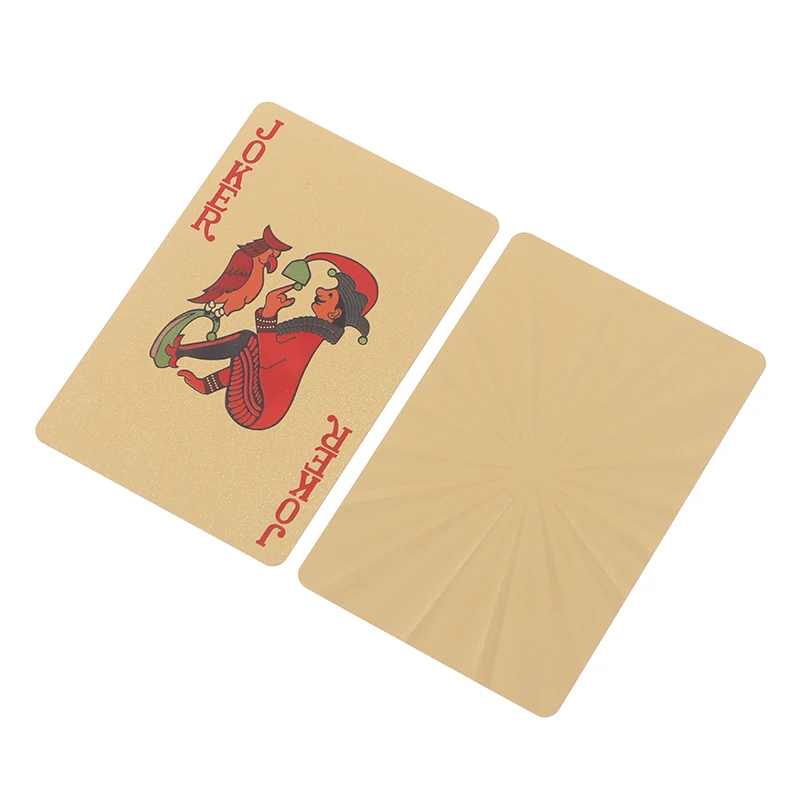 

1 Box High-grade Gold Foil Plated Poker Card Family Meet Games Playing Cards