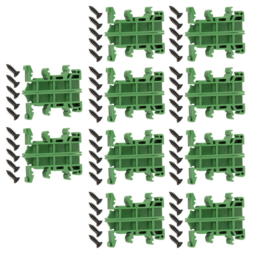 

10PCS P-CB Circuit Board Bracket 35mm Rail Mounting Adapter Mounting Bracket Holder Carrier Multi Tools Plastic Accessories