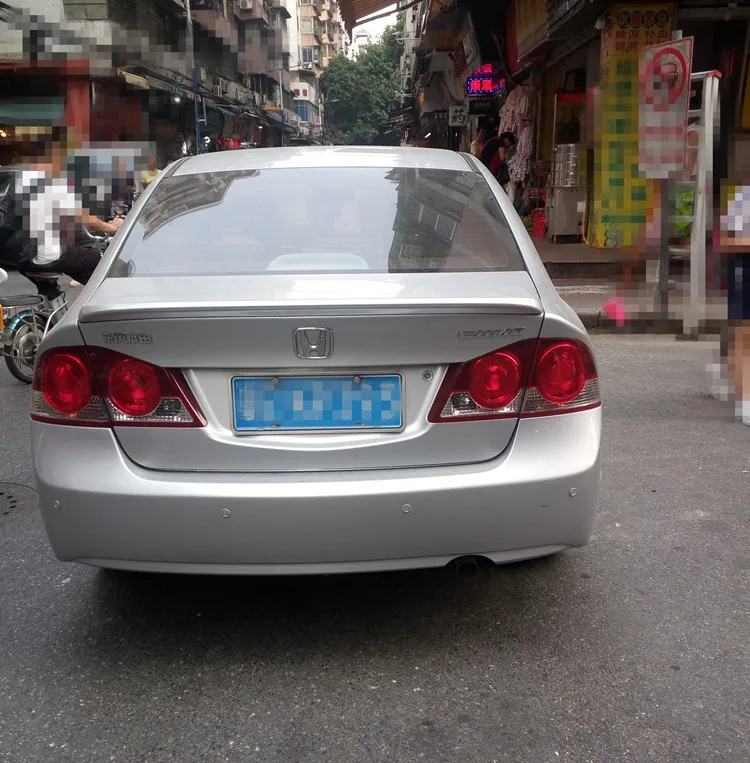 Для Honda Civic спойлер 2006 2011 Высокое качество абс материал заднее крыло автомобиля