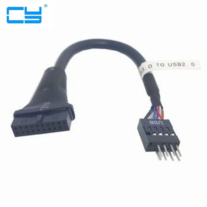 9 контактный разъем USB 2 0 для материнской платы 3 20 гнездовой кабель 10