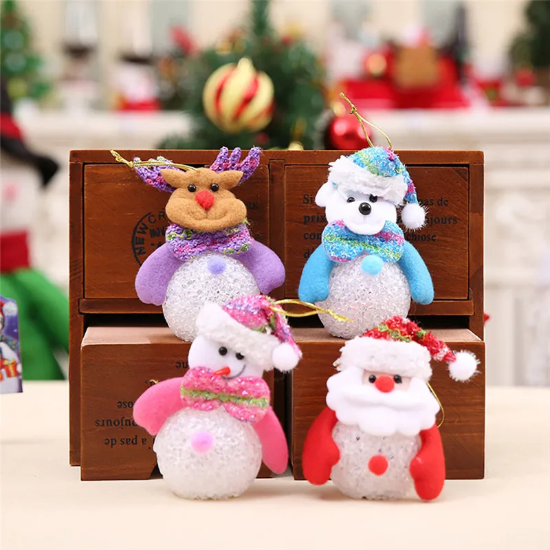 Рождественские светящиеся ночники украшения праздничные рождественские