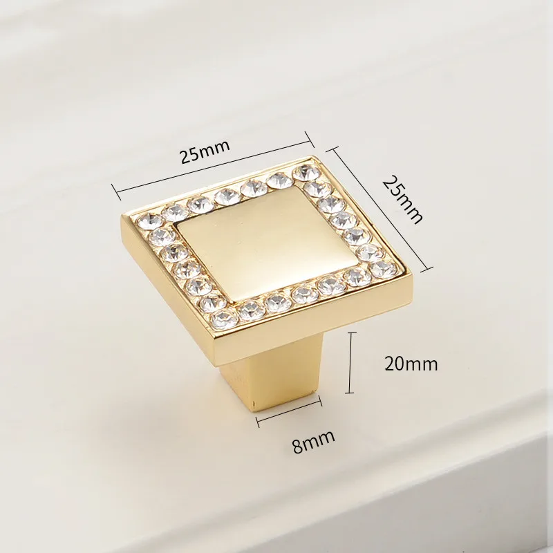 

Ручки для шкафов Crystal & zinc alloy 25 мм