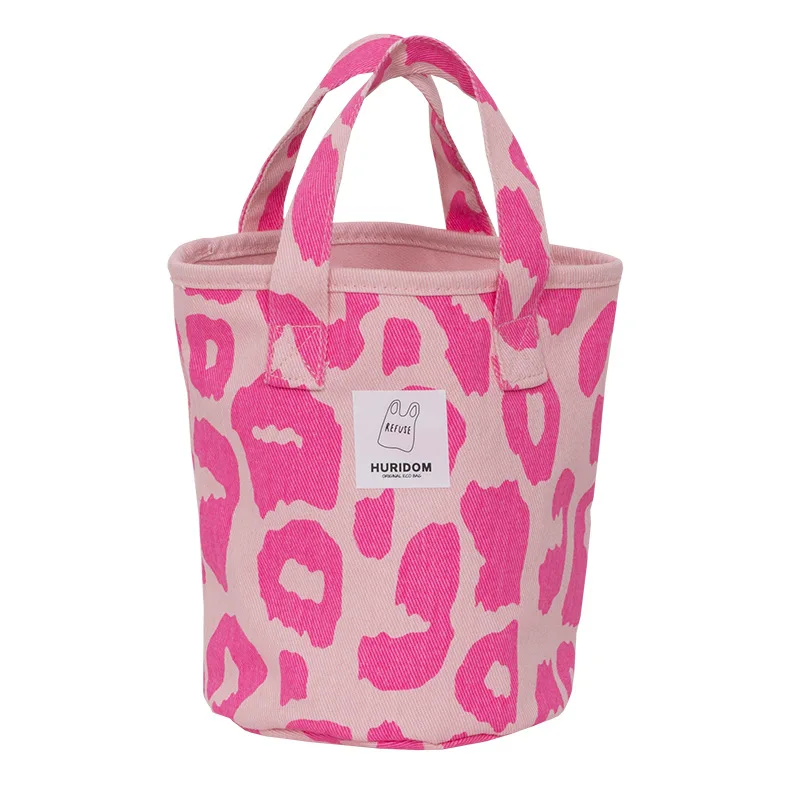 

2021 Pink Leopard bag large capacity Tote Bag animal pattern canvas bag women's one shoulder handbag 2021 NEW