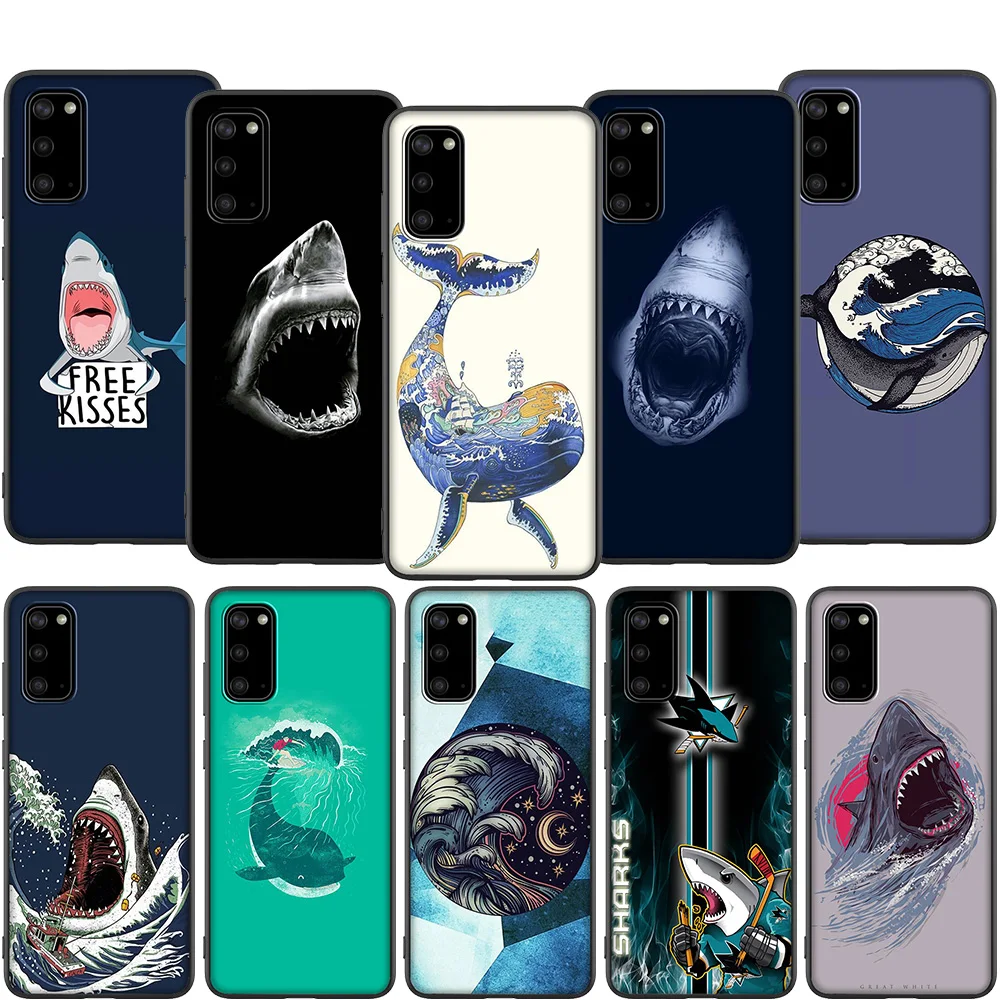 Lavaza ocean Whale Sharks fish Soft TPU Case for Samsung Note A3 A5 A6 A7 A8 A9 8 9 J6 A10s A20s A30s A40s A50s 10 A70 Plus | Мобильные