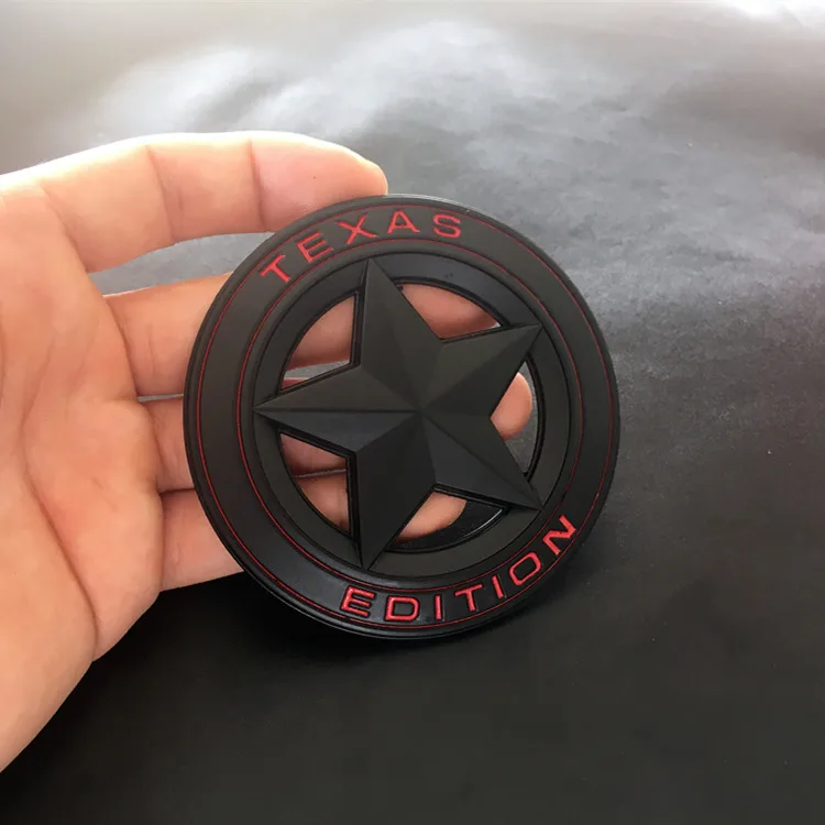 1 шт., 3D металлическая эмблема «Texas Edition», щит, пентаграмма, эмблема, значок, автомобильный крыло, наклейка на боковой корпус для Wrangler Liberty Grand, автомобильный Стайлинг