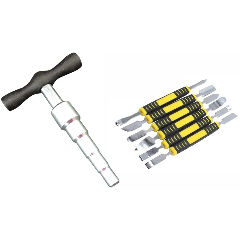 1 набор металлических шпателей с двумя концами 6 шт. ручных инструментов и