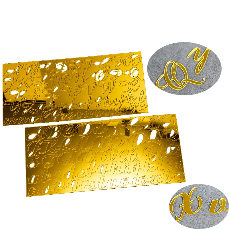 Акриловая Форма с буквенным алфавитом резак для печенья тиснение клейкие