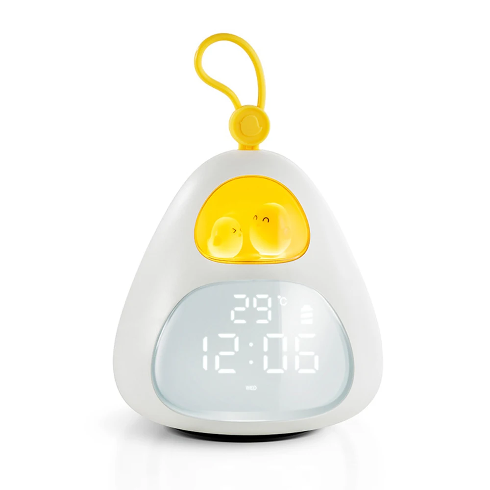 

LED Smart Bird Nest Time Alarm Clock Night Light Wake-up Bedside Lamp Bedroom Desktop Accompany Digital Sleeping Christmas Gifts
