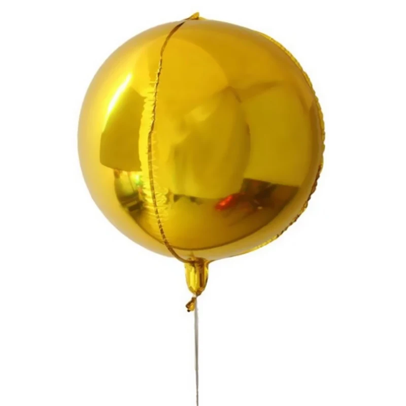 22/32 дюймов: золотой серебристый розовый Цвет: золотистый 4D круглые воздушные шары