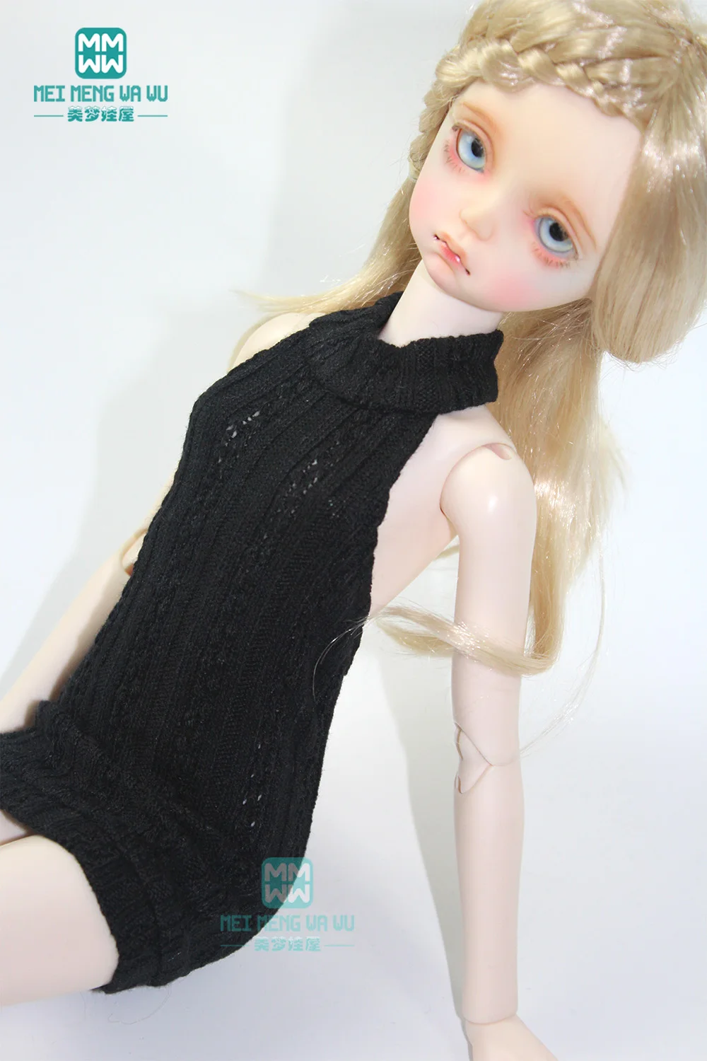 Одежда для куклы подходит 43 см 1/4 BJD аксессуары розовый сексуальный короткий свитер, длинноногие чулки