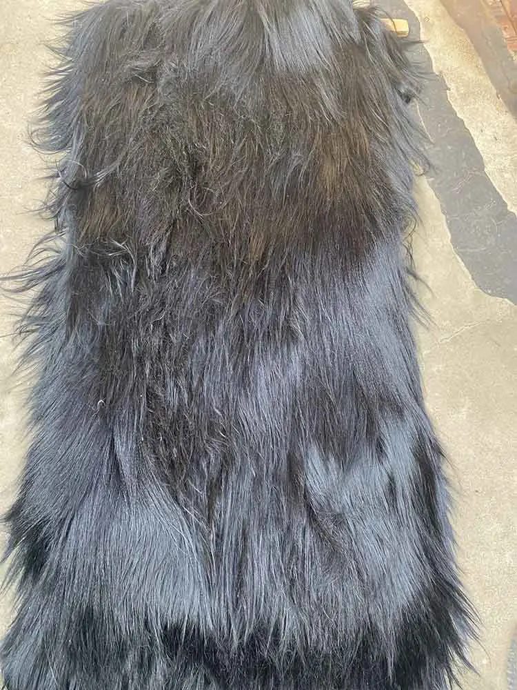 Плед из натурального длинного шерстяного Козьего Меха цельный ковер