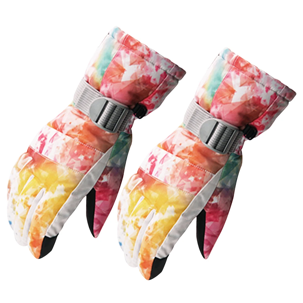 

A Pair Snowboarding Winter Thermal Snow Hiking Windproof Outdoor Sports Waterproof Keep Warm Skiing Gloves Riding Climbing