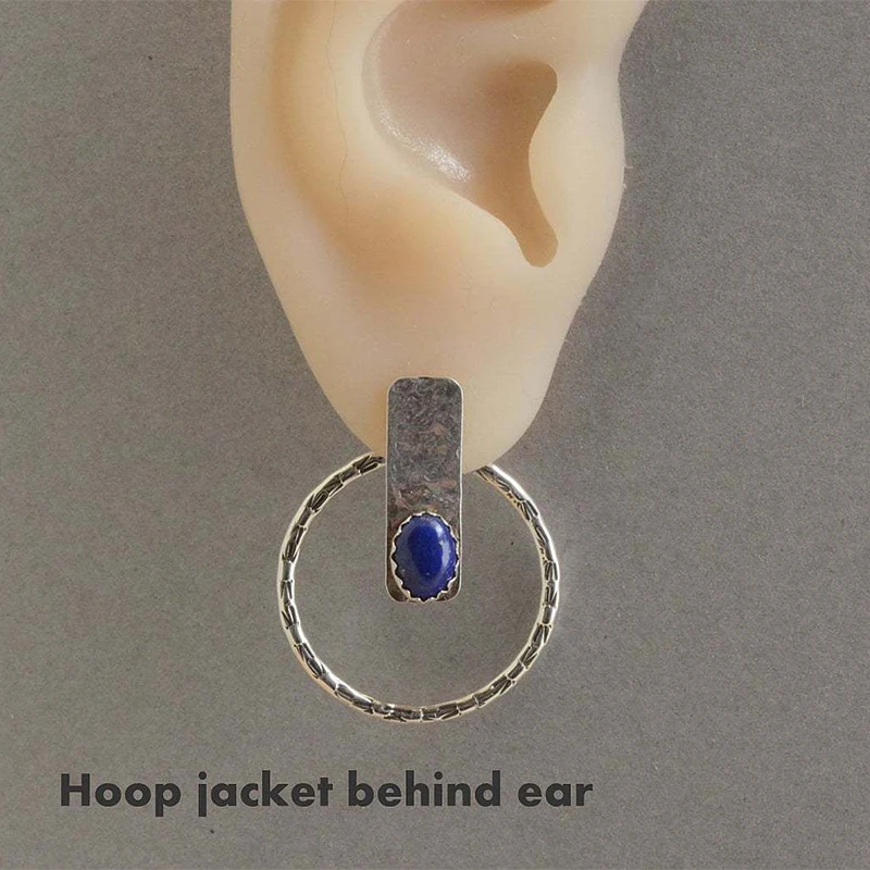 

Vintage S925 Silver Plated Stud Earrings Simple Design Multipurpose Ear Stud for Women Wedding Party Cool Jewelry Gift A4D509