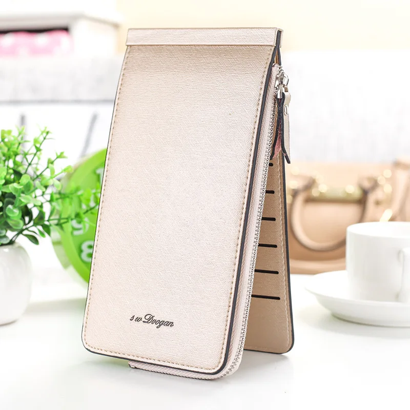 Новинка 2020 Женский кошелек длинный с поперечным узором отделением для карт