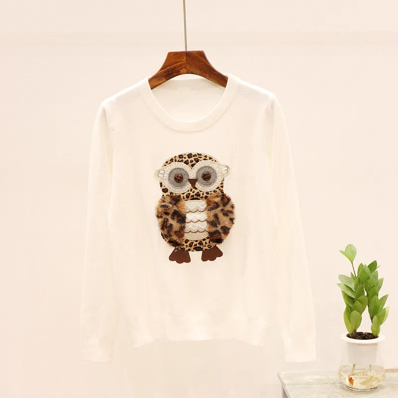 white sweater LUOSHA, комплект из двух предметов, женский осенний трикотажный пуловер, свитер и джинсовые штаны, комплект из 2 предметов, спортивный костюм, женский костюм - Цвет: white sweater