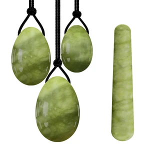 Массажный мяч Кегеля, Нефритовый яичный тренажер для мышц, Нефритовый яичный тренажер Кегеля набор яиц для массажа, вагинальный, 100%