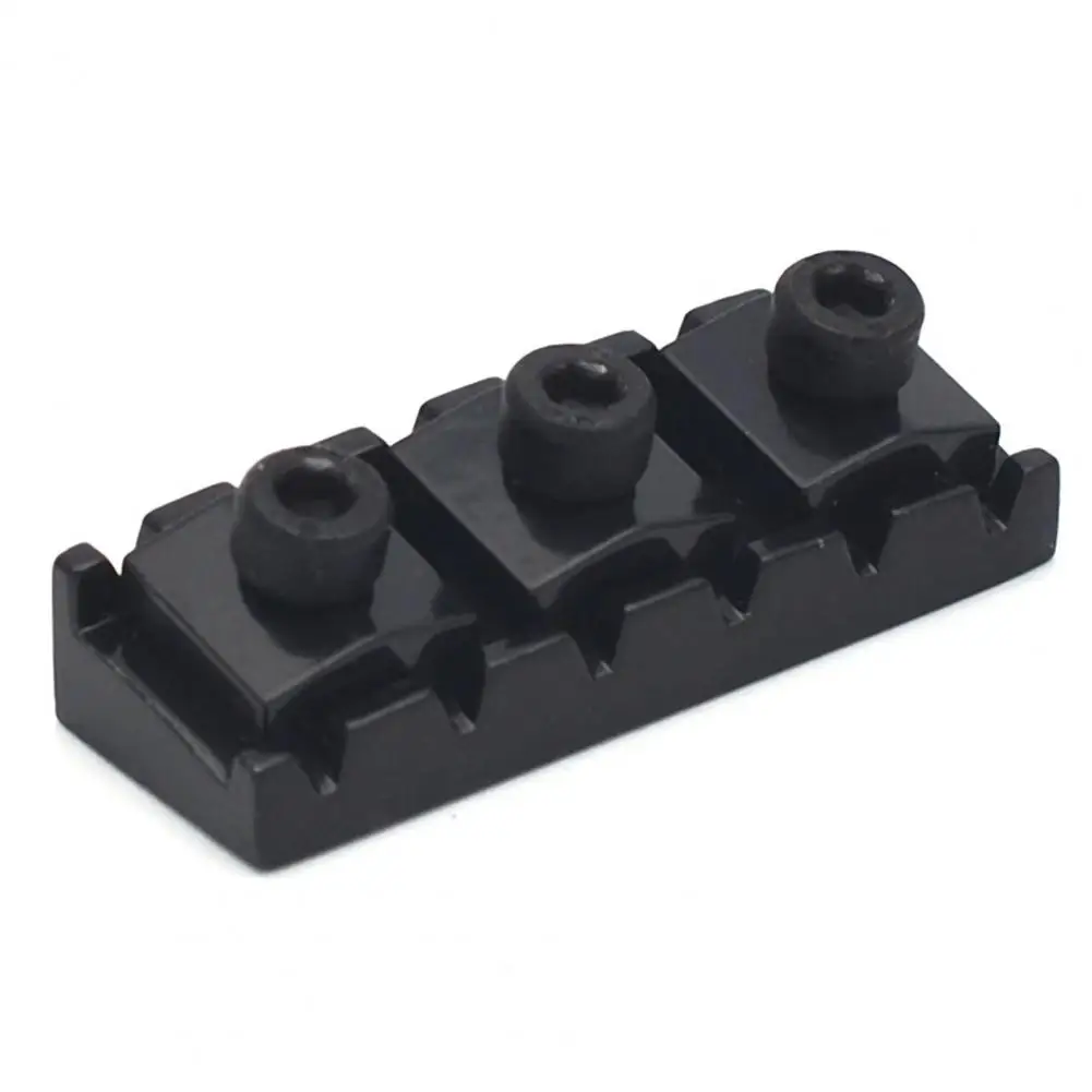 

80% Hot Sale 1 Set Zinc Alloy Guitar Locking Nut Good Workmanship Lightweight Guitar Locked Bridge Guitar Accessories