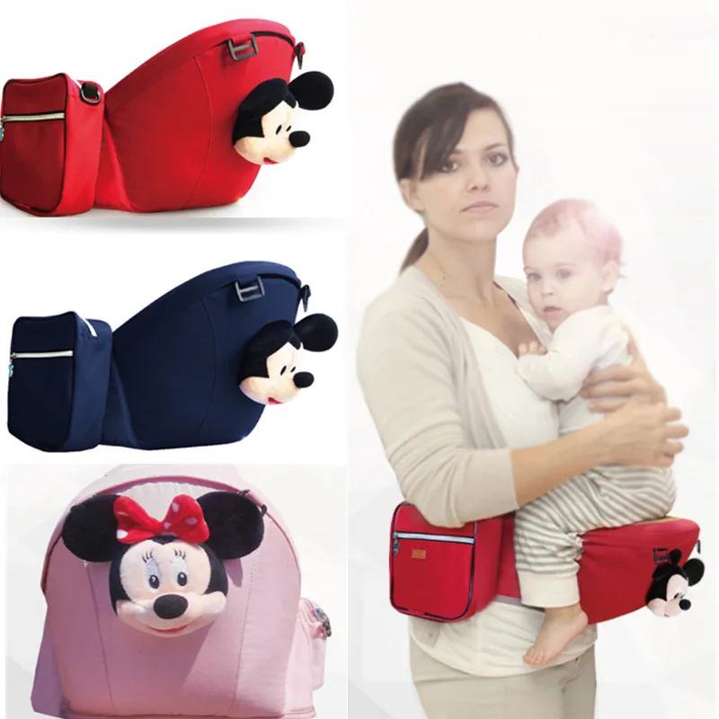 Disney Микки Мышь Рюкзаки кенгуру талии стул Детские Хип сиденья пояс Рюкзак