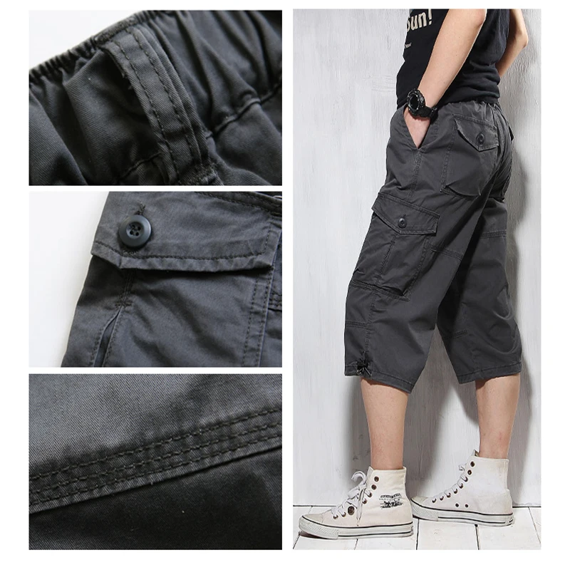 

Mens Military Soldiers Cargo Men's Shorts Army Camouflage Tactical Shorts Men Cotton Loose Work Casual Short Pants Plus Size