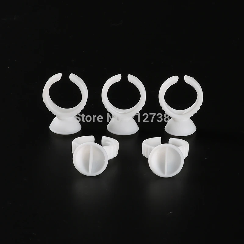 500 шт. белые пластиковые одноразовые контейнеры для постоянного макияжа бровей и губ розничного размера S.