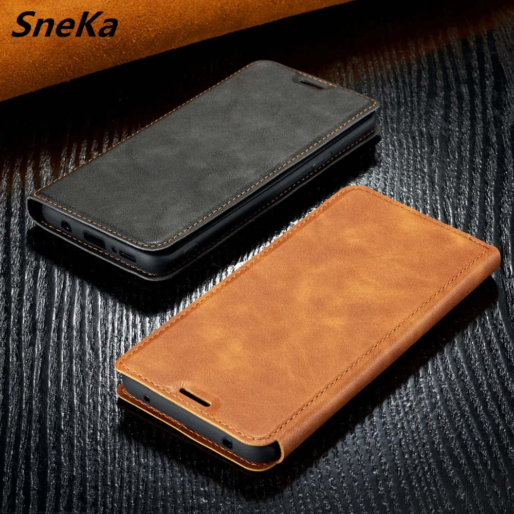 Новый Простой Ретро флип чехол для Xiao mi Red 6A Note 6 Pro A2 lite s Тонкий Авто Магнитный