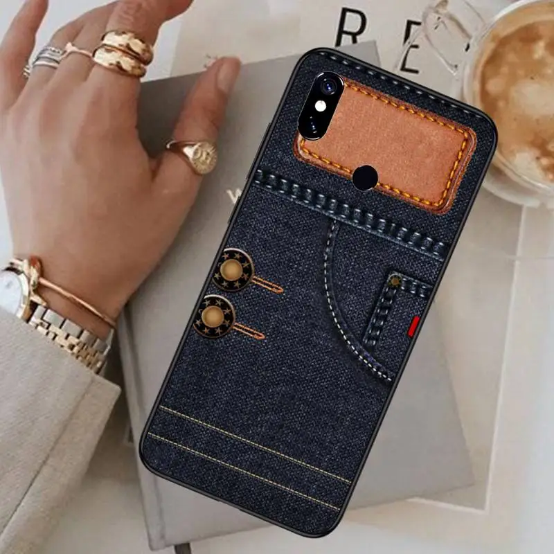 

Jeans Cowboy Denim printed Phone Case For Xiaomi Redmi 7 8 9t a3Pro 9se k20 mi8 max3 lite 9 note 9s 10 pro