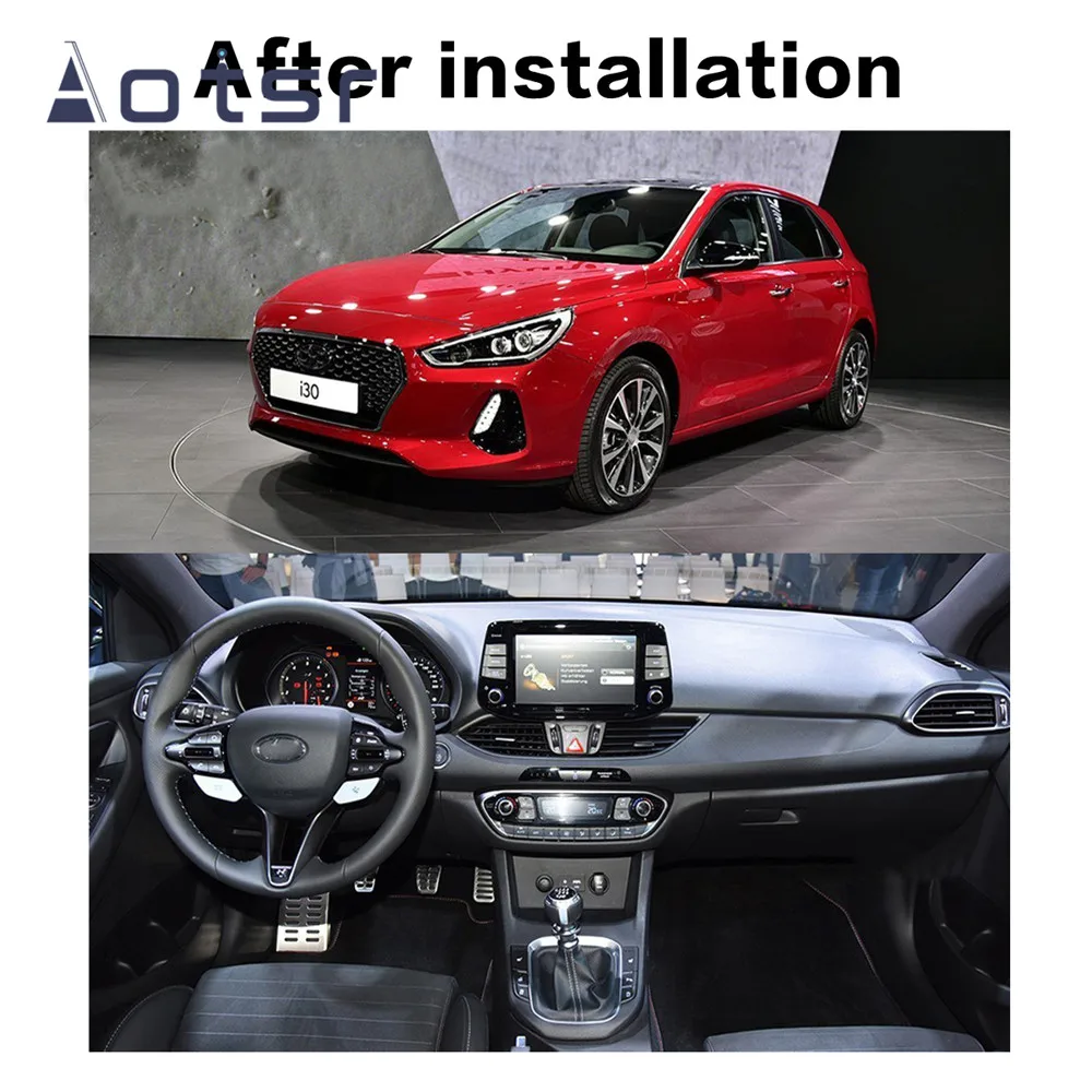 Головное устройство с восьмиядерным процессором ОЗУ 4 Гб ПЗУ 64 ГБ Android 10 для Hyundai i30