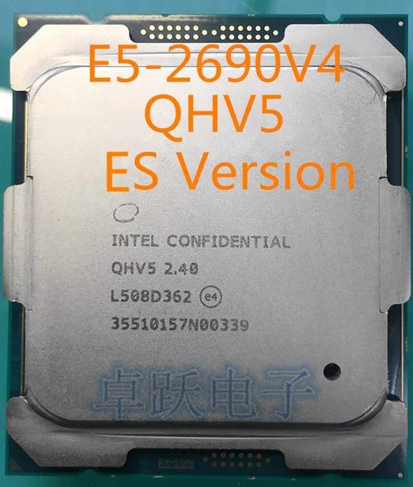 E5 2690V4 QHV5 2 40 ГГц 14 ядер E5-2690 V4 35 Мб SmartCache FCLGA2011 135 Вт Бесплатная доставка | Компьютеры