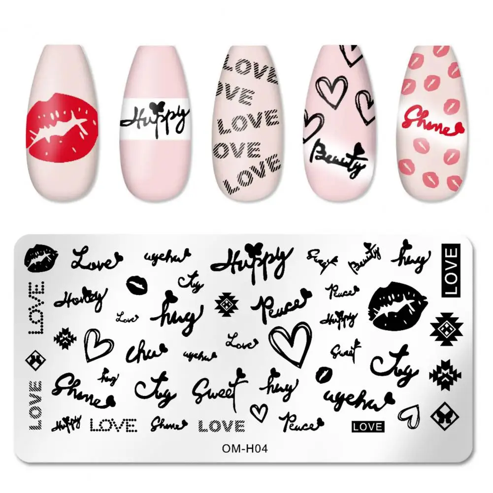 Nail Stamping Plates Cost-effective Precise Position Tools Art for Women Salon Nails Accessory | Красота и здоровье